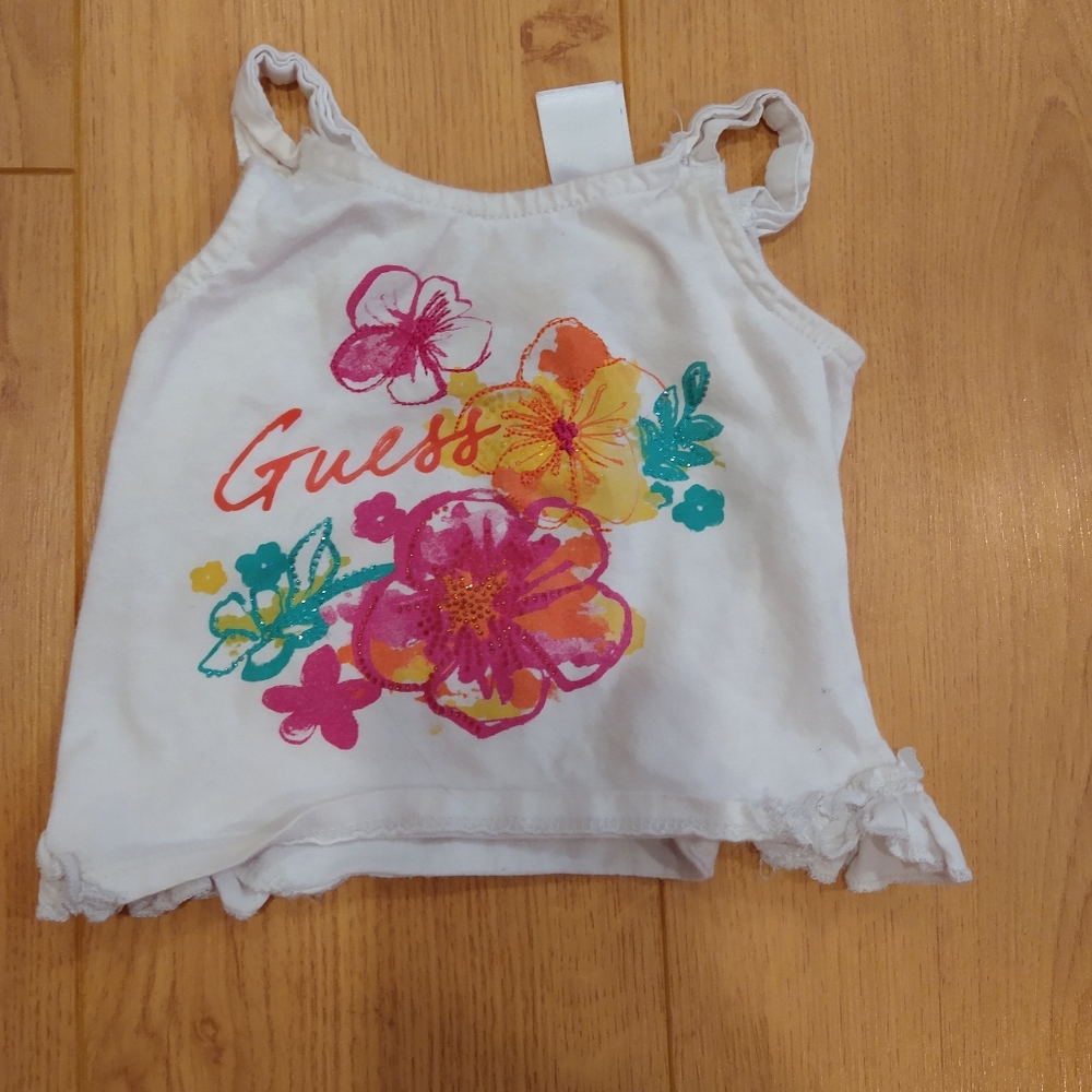 12m Guess tropical flowers tank top